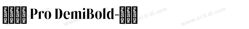 小米兰亭 Pro DemiBold字体转换